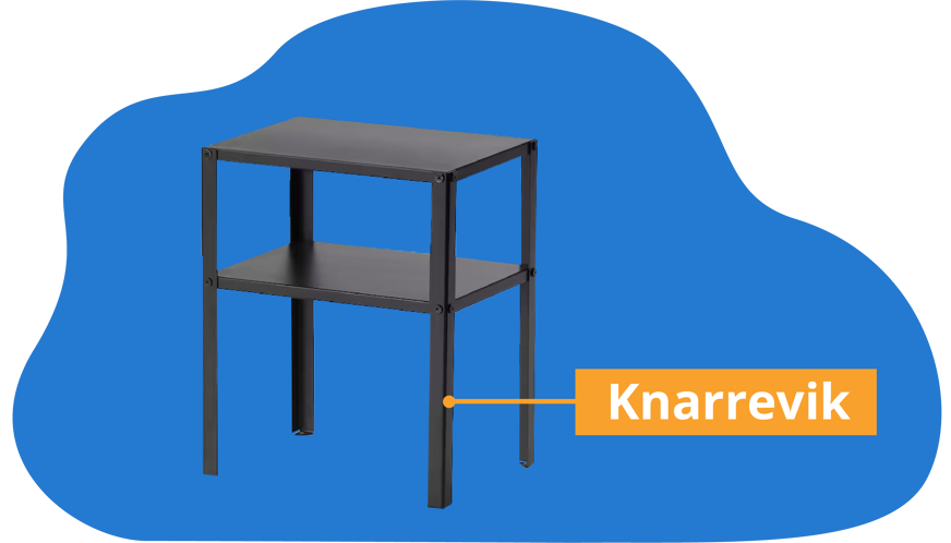 nachttsich ikea knarrevik
